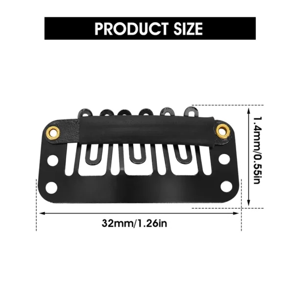 HAIR SYSTEM CARE - SPARE CLIPS, 100 PCS